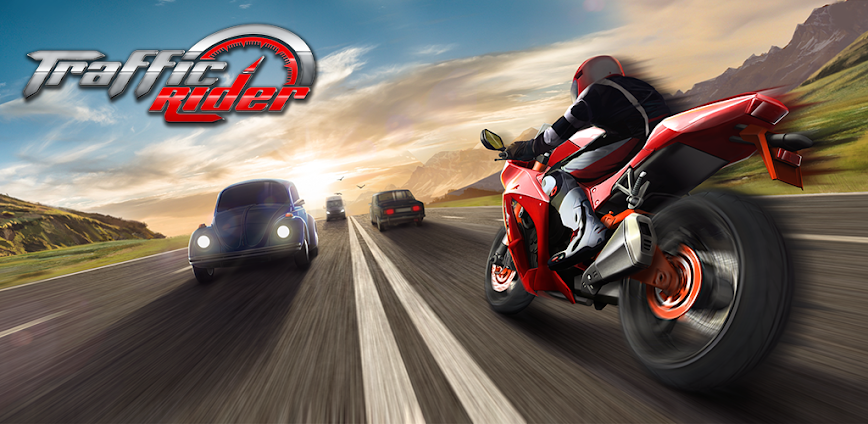 Background تحميل لعبة Traffic Rider مهكرة إصدار 2025 للاندرويد والايفون برابط مباشر