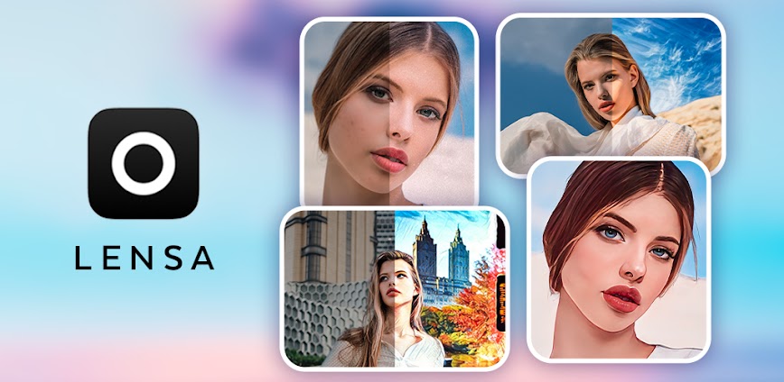 Background تطبيق Lensa Premium مجانًا 